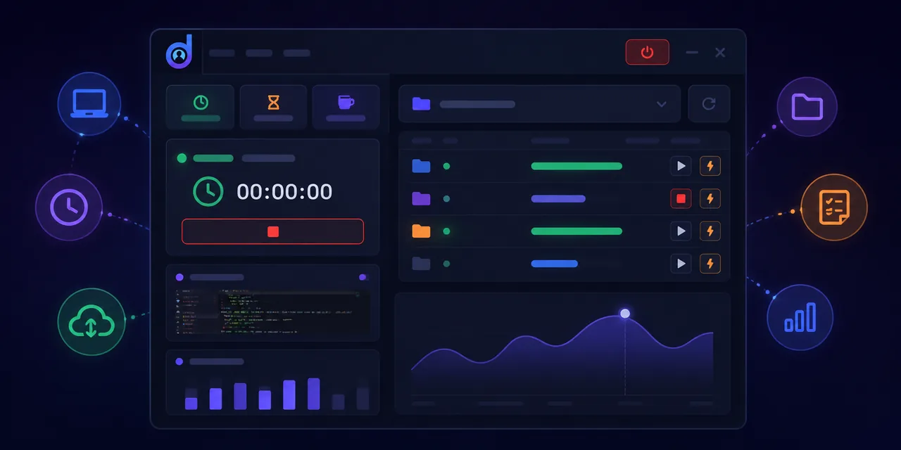 Automatic time tracking — zero effort